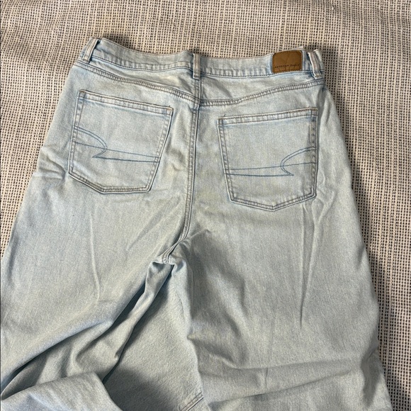 American Eagle Outfitters Light Blue wide led  Jeans - Picture 7 of 7